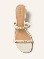 Amaya Ruched Wedge Sandal