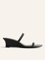 Amaya Ruched Wedge Sandal