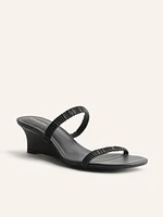 Amaya Ruched Wedge Sandal