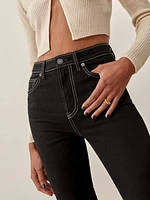 Sierra High Rise Straight Long Jeans