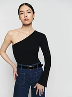 Santo Cashmere One Shoulder Sweater