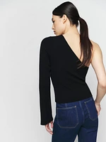 Santo Cashmere One Shoulder Sweater