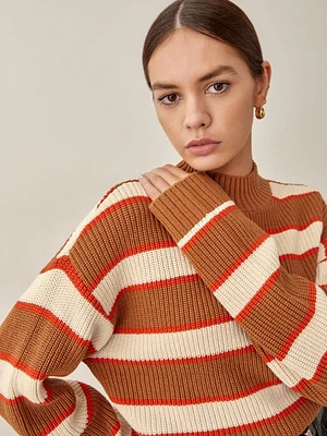 Elio Cotton Stripe Sweater