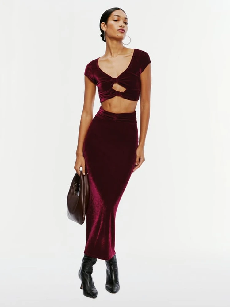 Moritz Velvet Skirt