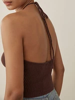 Vittorio Cashmere Halter Sweater