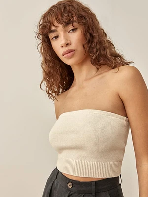 Elisa Cotton Knit Tube Top