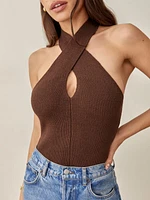 Renley Cotton Halter Sweater