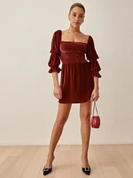 Petites Albi Velvet Dress