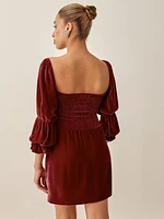 Petites Albi Velvet Dress