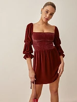 Petites Albi Velvet Dress