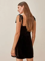 Petites Minna Velvet Dress