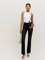 Rossi Belted High Rise Bootcut Jeans