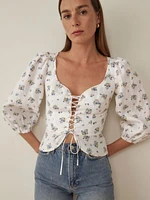 Barrett Linen Top