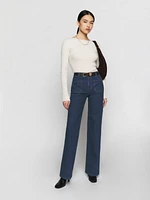 Alyssa High Rise Wide Leg Long Jeans