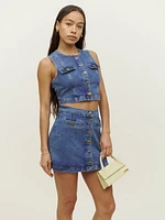 Cher Denim Two Piece Set