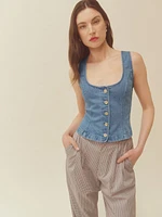 Tai Denim Top