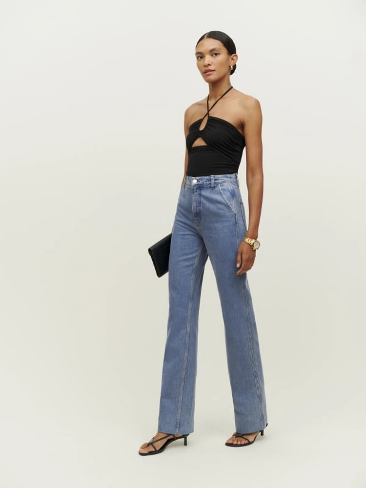 Brynn High Rise Wide Leg Trouser Jeans