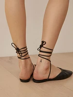 Solange Lace Up Flat