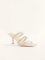 Gina High Heel Ruched Sandal