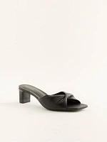 Senna Twist Block Sandal