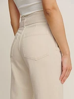 Lang Belted Ultra High Rise Pleated Jeans