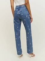 Cynthia Chamomile High Rise Straight Jeans