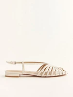 Armanda Lattice Flat Sandal