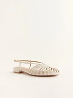 Armanda Lattice Flat Sandal