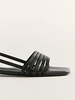 Millie Lattice Flat Sandal