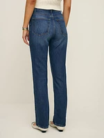 Cynthia Stretch High Rise Straight Jeans