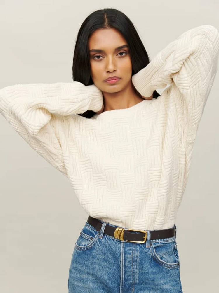 Winnie Basketweave Sweater