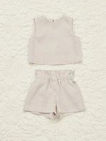 Kids Emilia Linen Two Piece