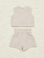 Kids Emilia Linen Two Piece