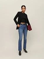 Peyton High Rise Bootcut Cropped Jeans