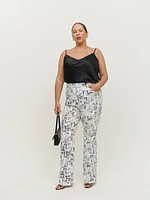 Cynthia High Rise Straight Long Jeans Es