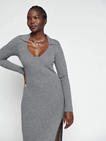 Bellini Cashmere Collared Sweater Dress