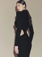 Vallo Cashmere Cut Out Sweater Dress