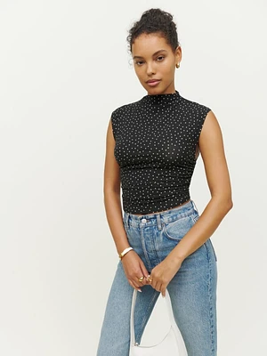 Lindy Printed Knit Top