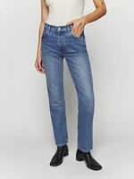 Cynthia Mid Rise Straight Jeans