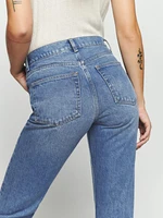 Cynthia Mid Rise Straight Jeans