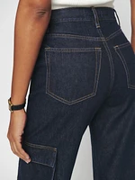 Wilder Cargo High Rise Wide Leg Jeans