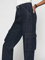 Wilder Cargo High Rise Wide Leg Jeans