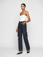 Wilder Cargo High Rise Wide Leg Jeans