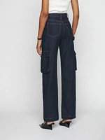 Wilder Cargo High Rise Wide Leg Jeans