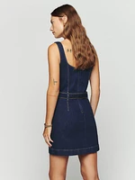 Joanne Belted Denim Dress