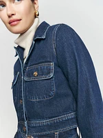 Marina Cropped Denim Jacket