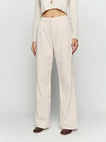 Montauk Pleated High Rise Corduroy Pants