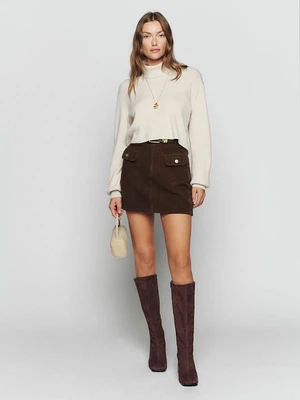 Elia Patch Pocket Corduroy Mini Skirt