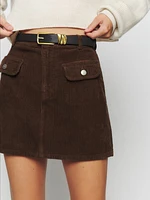 Elia Patch Pocket Corduroy Mini Skirt