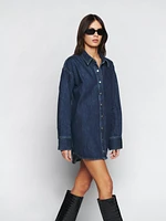 Angelo Oversized Denim Shirt Dress